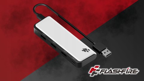 Rozdzielacz Hub USB do PS5 FlashFire AHUB155 - 3×USB-A, 1×USB-C