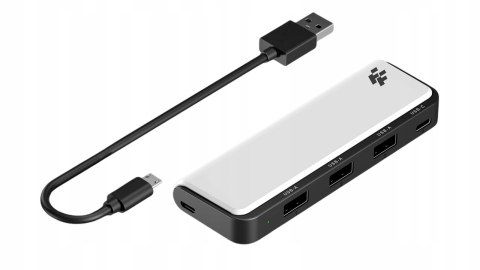 Rozdzielacz Hub USB do PS5 FlashFire AHUB155 - 3×USB-A, 1×USB-C