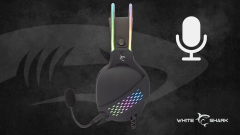 Słuchawki Gamingowe White Shark OX RGB 50mm Mikrofon GH-2140 2x Jack + USB