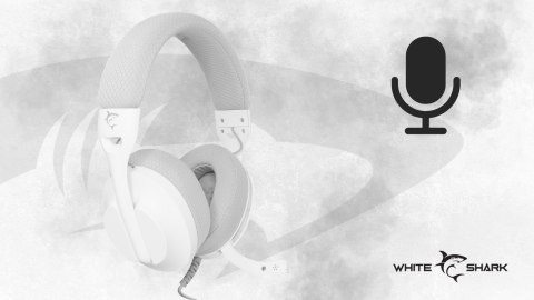Słuchawki Gamingowe White Shark Parrot White/Grey USB 7.1 do PC/Konsoli