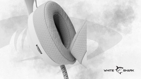 Słuchawki Gamingowe White Shark Parrot White/Grey USB 7.1 do PC/Konsoli