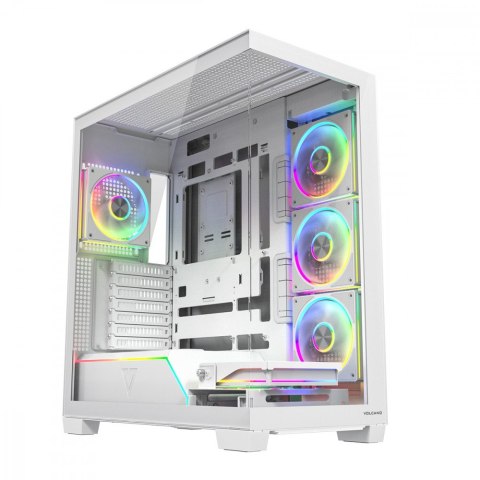 MODECOM Obudowa PC VOLCANO STELLAR PLUS ARGB MIDI 5F Biała