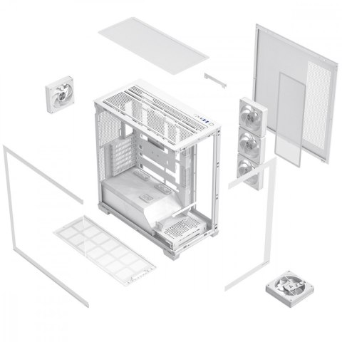 MODECOM Obudowa PC VOLCANO STELLAR PLUS ARGB MIDI 5F Biała