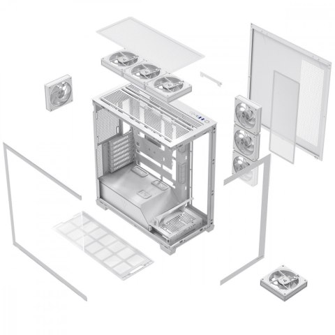 MODECOM Obudowa PC VOLCANO STELLAR PLUS ARGB MIDI 8F Biała
