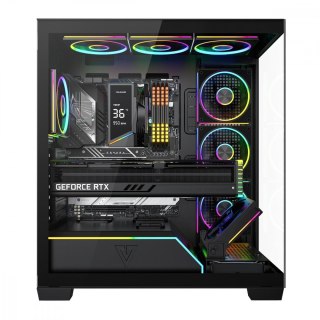 MODECOM Obudowa PC VOLCANO STELLAR PLUS ARGB MIDI 8F Czarna