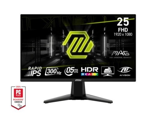 MSI Monitor MAG 255XF 24.5 cala/LED/FHD/Flat/300Hz/Black