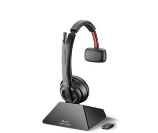 POLY Zestaw słuchawkowy Savi 8210 UC z certyfikatem Microsoft Teams DECT 1880-1900 MHz USB-A 8D3F1AA#ABB