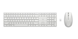 HyperX Zestaw klawiatura i mysz 650 bezprzewodowy biały 4R016AA#ABB