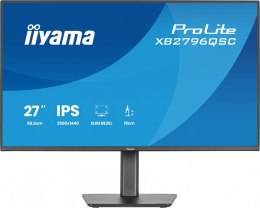 IIYAMA Monitor ProLite 27 cali XB2796QSC-B1 IPS,QHD,HDMI,USB-C (PD 65W),75Hz, 350cd, 1xUSB 3.2 , 1xUSB-C, 2x2W, HAS 150/PIVOT/obrót sto