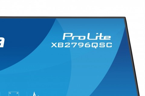 IIYAMA Monitor ProLite 27 cali XB2796QSC-B1 IPS,QHD,HDMI,USB-C (PD 65W),75Hz, 350cd, 1xUSB 3.2 , 1xUSB-C, 2x2W, HAS 150/PIVOT/obrót sto