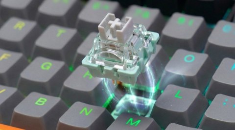 Savio Klawiatura magnetyczna ASTRAL White OUTEMU White jade RGB 3 kolory keycapów