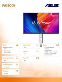 Asus Monitor 31.5 cala PA32QCV 6K IPS HDMI DP USB-C THb4