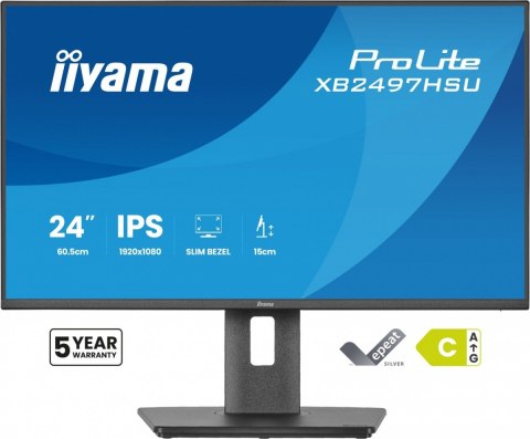 IIYAMA Monitor 24 cali XB2497HSU-B1 IPS, FHD, HDMI, DP, 120Hz