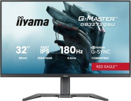 IIYAMA Monitor 31.5 cala GB3272QSU-B1 QHD,IPS,180Hz,2xHDMI,DP,400CD, 2xUSB 3.2 , 2xUSB-C,G-SYNC Compatible, 2x5W, , HAS 150