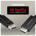 AXAGON RVD-HI20C2 Adapter aktywny DisplayPort -> HDMI 1.4, 4K/60Hz, kabel 1,8m