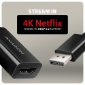 AXAGON RVD-HI20N Adapter aktywny DisplayPort -> HDMI 1.4, 4K/60Hz, kabel 15cm