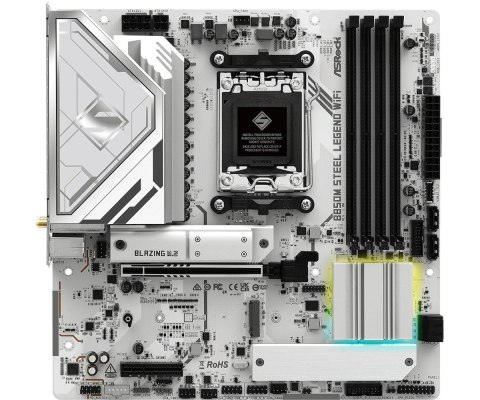 ASRock Płyta główna B850M STEEL LEGEND WIFI AM5 4DDR5 HDMI/DP mATX