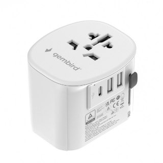 Gembird Adapter sieciowy uziemienie Uniwersalny 15W