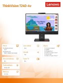 Lenovo Monitor ThinkVision T24D-4v 24 cale 64B7UAT1EU
