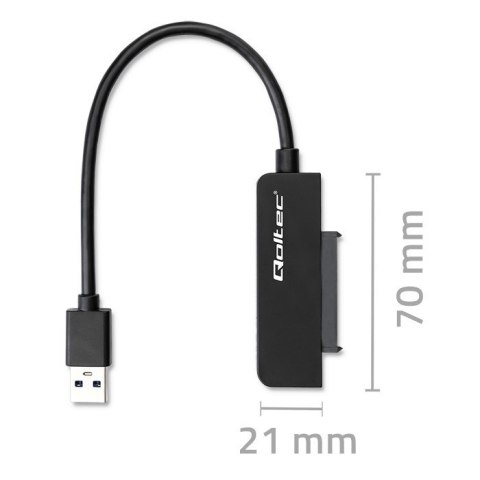 Qoltec Adapter SATA | Przejściówka na dysk SSD HDD 2.5" | USB 3.0 | Super speed 5Gb/s | 2TB