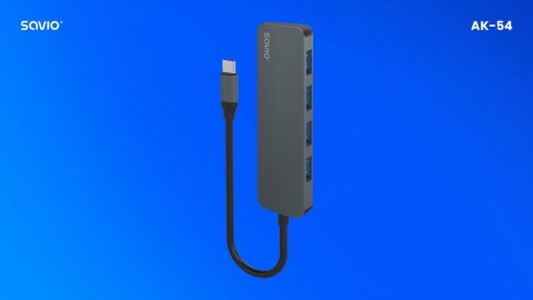 Savio HUB 4-portowy USB 3.1 Gen.1, AK-54