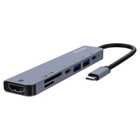Savio HUB USB-C 7w1 AK-82