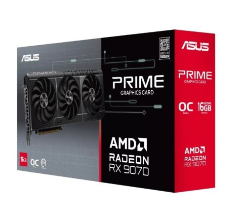 Asus Karta graficzna RX 9070 PRIME EVO OC 16 GB GDDR6 256bit DP/HDMI