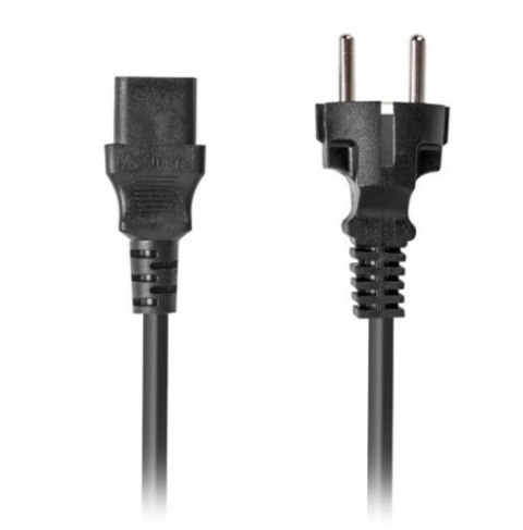 Lanberg Kabel zasilający CCE 7/7 - IEC 320 C13 2M VDE prosty czarny