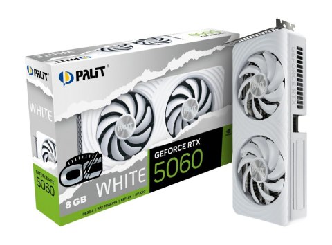 Palit Karta graficzna RTX 5060 WHITE OC 8GB GDDR7 128bit 3DP/HDMI