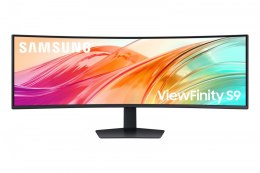 Samsung Monitor 49 cali ViewFinity S95UF VA 5120x1440 DQHD 32:9 2xHDMI 1xDP 1xUSB-C 1xUSB-B 3xUSB-A 5ms 120Hz zakrzywiony głośniki 3YOn-