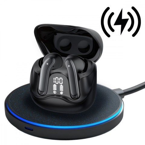 Audiocore Słuchawki bezprzewodowe AC591 PRO ANC , ENC, 6 mikrofonów, etui ładujące