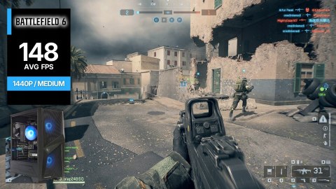 BSG Striker V19 AMD Ryzen 5 AMD Radeon RX 9060 XT 16GB DDR4 512GB SSD (M.2) Windows 11