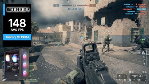 BSG Striker V19 AMD Ryzen 5 AMD Radeon RX 9060 XT 16GB DDR4 512GB SSD (M.2) Windows 11