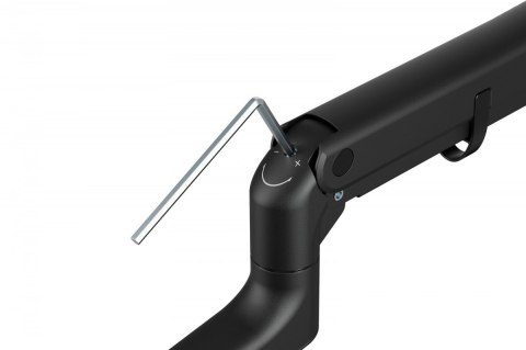 Digitus Ramię biurkowe pojedyncze z zaciskiem i sprężyną gazową 1x LCD max. 57" 27kg, VESA: 75x75, 100x100, czarne