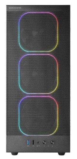 TACENS Obudowa MARS MC-NEBULA BLACK ATX 4xARGB fans
