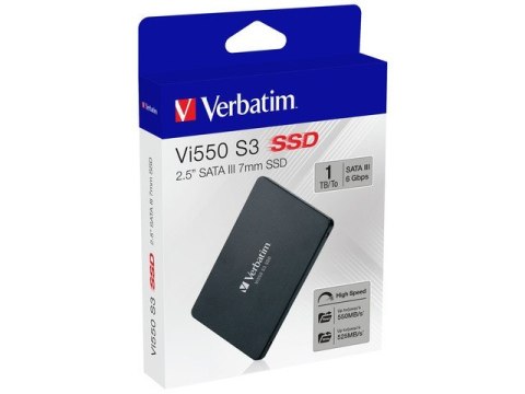 Verbatim Dysk SSD wewnętrzny 1TB SATA III Czarny