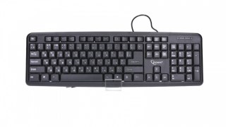 Gembird Klawiatura standardowa USB Cyrylica KB-U-103-RU czarna