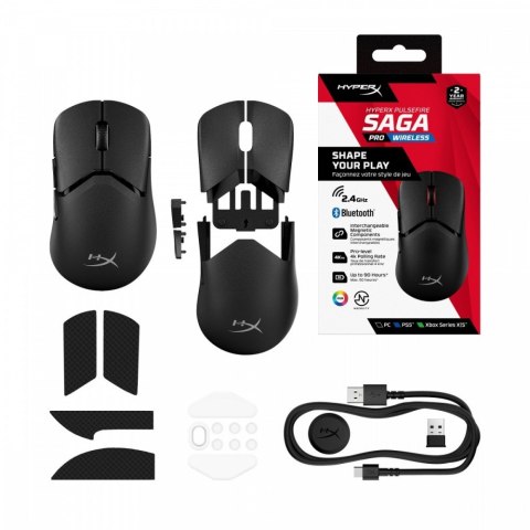 HyperX Mysz Pulsefire Saga Pro Bezprzewodowa Gaming - A2PB2AA