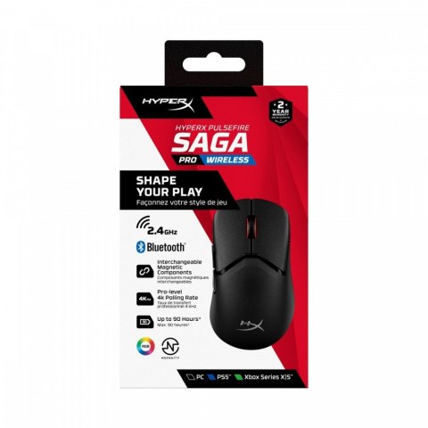 HyperX Mysz Pulsefire Saga Pro Bezprzewodowa Gaming - A2PB2AA