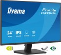 IIYAMA Monitor 24 cale X2493HSU-B1 IPS,FHD,HDMI,DP,120Hz, 1500:1, 2xUSB, 350cd, cienka ramka z 4 stron