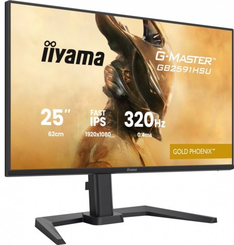 IIYAMA Monitor 25 cali GB2591HSU-B1 0.4ms, DP, 2xHDMI 2.1, 320Hz, Fast IPS, USB HUB x4