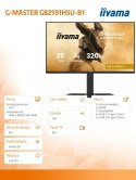 IIYAMA Monitor 25 cali GB2591HSU-B1 0.4ms, DP, 2xHDMI 2.1, 320Hz, Fast IPS, USB HUB x4