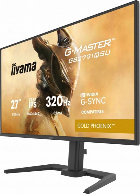 IIYAMA Monitor 25 cali GB2791QSU-B1 0.6ms,DP,2xHDMI 2.1 ,320Hz, Fast IPS, WQHD,350 cd/m2, USB HUB x4 (2x Type-A, 2x Type-C), G-SYNC co
