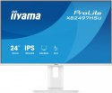 IIYAMA Monitor ProLite 23.8 cala XB2497HSU-W1 IPS,FHD,HDMI,DP,120Hz,350CD,2xUSBv3.2, 2xUSB-C, GW 5lat, HAS 150/PIVOT, BIAŁY