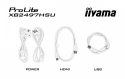 IIYAMA Monitor ProLite 23.8 cala XB2497HSU-W1 IPS,FHD,HDMI,DP,120Hz,350CD,2xUSBv3.2, 2xUSB-C, GW 5lat, HAS 150/PIVOT, BIAŁY