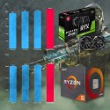 BSG Striker V13 AMD Ryzen 5 NVIDIA GeForce RTX 3050 16GB DDR4 1512GB HDD + SSD Windows 11 Pro