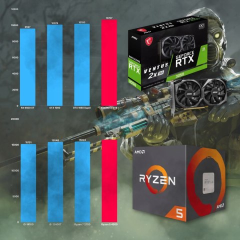 BSG Striker V13 AMD Ryzen 5 NVIDIA GeForce RTX 3050 16GB DDR4 1512GB HDD + SSD Windows 11 Pro