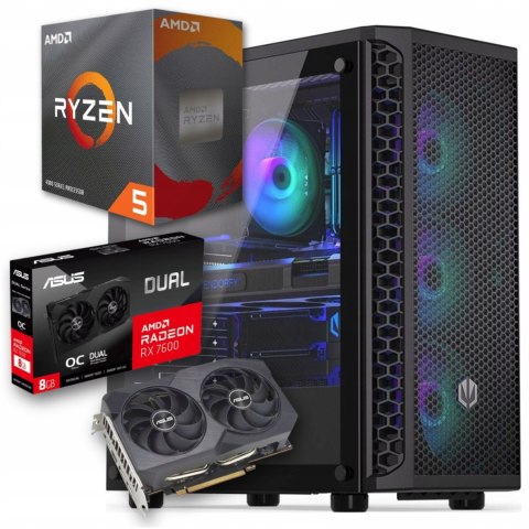 BSG Striker V9 AMD Ryzen 5 Radeon RX 6600 16GB DDR4 1000GB SSD Windows 11 Pro
