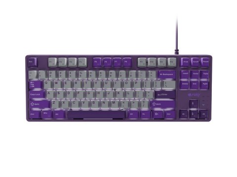 Natec Klawiatura Fury Kanabo K2 US szaro-fioletowa mechaniczna