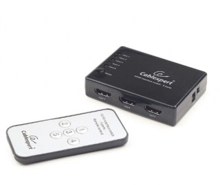 Gembird Przełącznik HDMI z pilotem - pięć nadajników jeden odbiornik